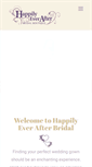 Mobile Screenshot of happily-ever-after-bridal.com